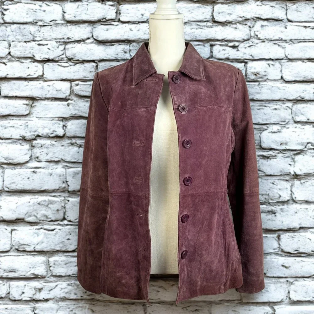 Leather Spiegel Suede Jacket‎ NWOT Vintage bin CTRR